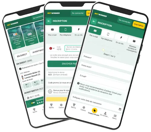 Comment s'inscrire à Betwinner