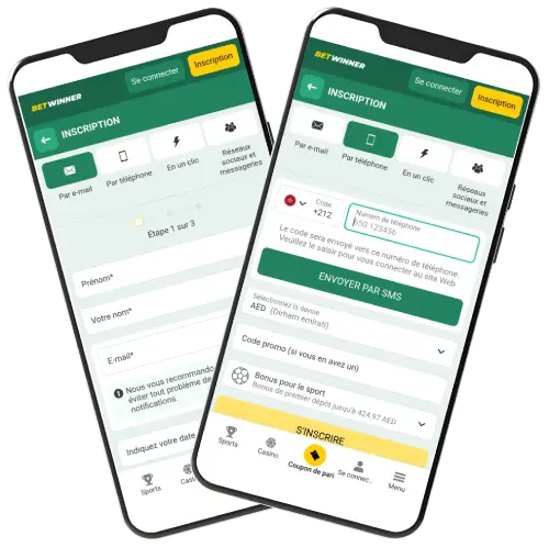 Comment s'inscrire sur Betwinner avec le code promo